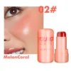 Hot Jelly Blush Lip Dye 4Pcs/Set Wears Makeups Gighly Saturated Enhances Complexion Lip Cheek Contour Rouge Liquid Blush Sticks 6