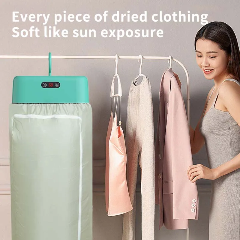 Foldable clothes dryer home adult baby smart dryer dormitory travel portable  control dryer 6