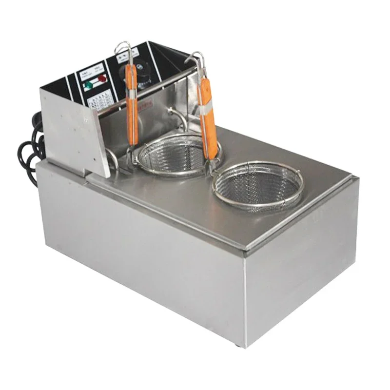 Commercial Noodle Pot 220 Volt 2 Cylinder Noodle Cooking Machine Soup Kitchen Oven Stainless Steel Cookware Spicy Pot