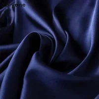 Tajiyane Women's 93% Mulberry Silk 7% Spandex 19 momme satin Silk Buttons long sleeve shirt Top Blouse office work chemise femme - Image 4