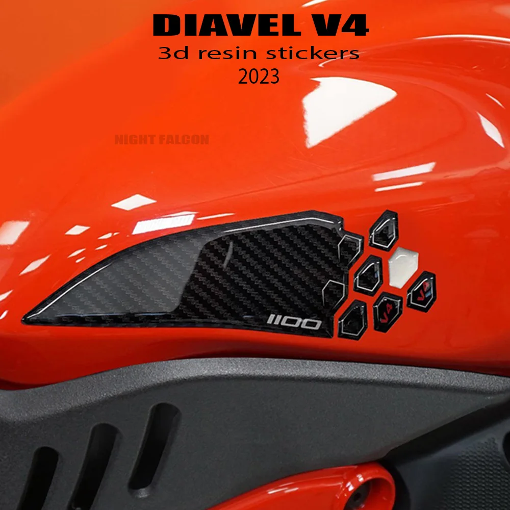 Per Moto Ducati Diavel V4 Diavel V4 2023-Accessori Protezione Per Canotta Kit Adesivo In Resina Epossidica 3D