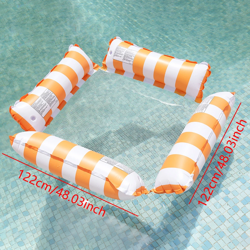 Water Hammock Inflatable Mattress Swimming Pools Beach Sea Inflatable Pools Floating Swim Mat Aqua Hammock Pool Accessories inflatable water mat