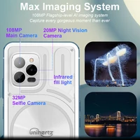 Unihertz Luna الهاتف الذكي إيقاع الضوء المحيط 8GB 256GB 108MP G99 الهاتف المحمول للرؤية الليلية الهواتف المحمولة 5