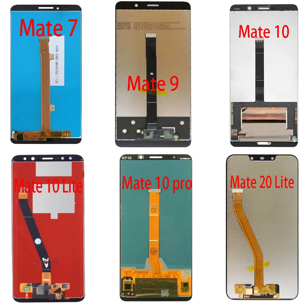 

TFT100% Tested For HUAWEI Mate7 Mate 9 Mate10 Mate 10 lite mate10 pro mate20 liteDisplay screen touch screen digitizer component