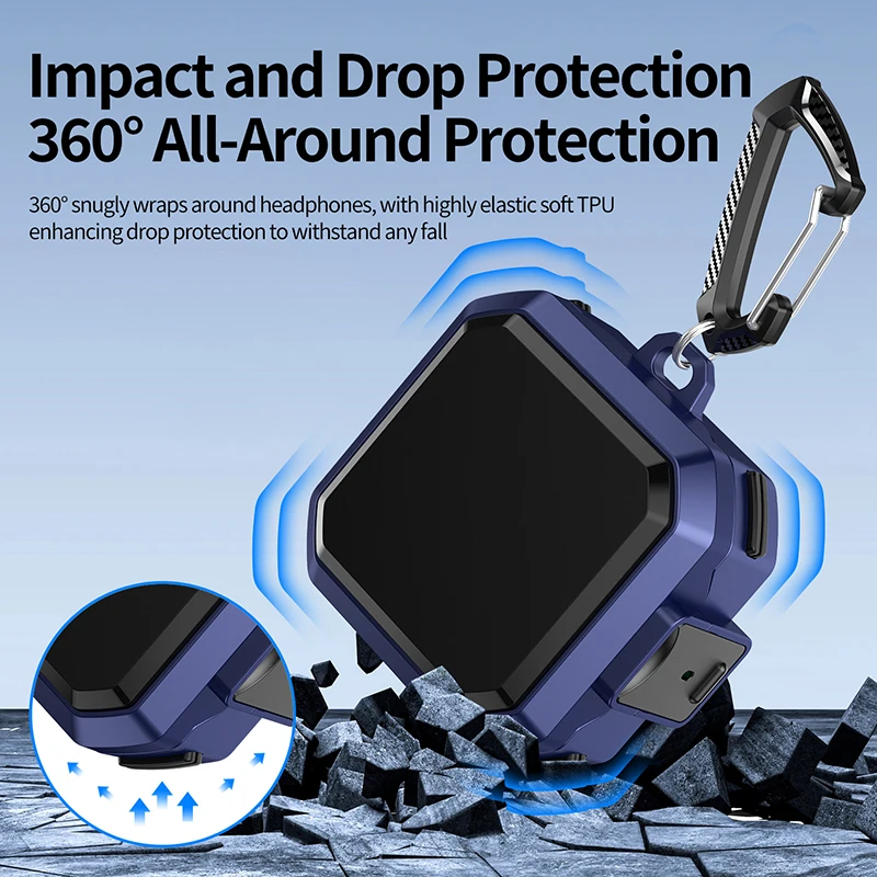 Shockproof Earphone Protection Case with Safety Lock and Full Cover Design