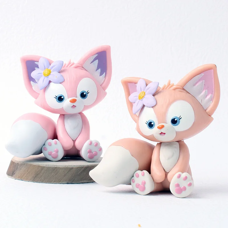 9Cm Disney Cartoon Duffy Cute Linabell Mini Action Figure Dolls Toy Collection Accessori Kawaii Car Decoration Regali Per Ragazze