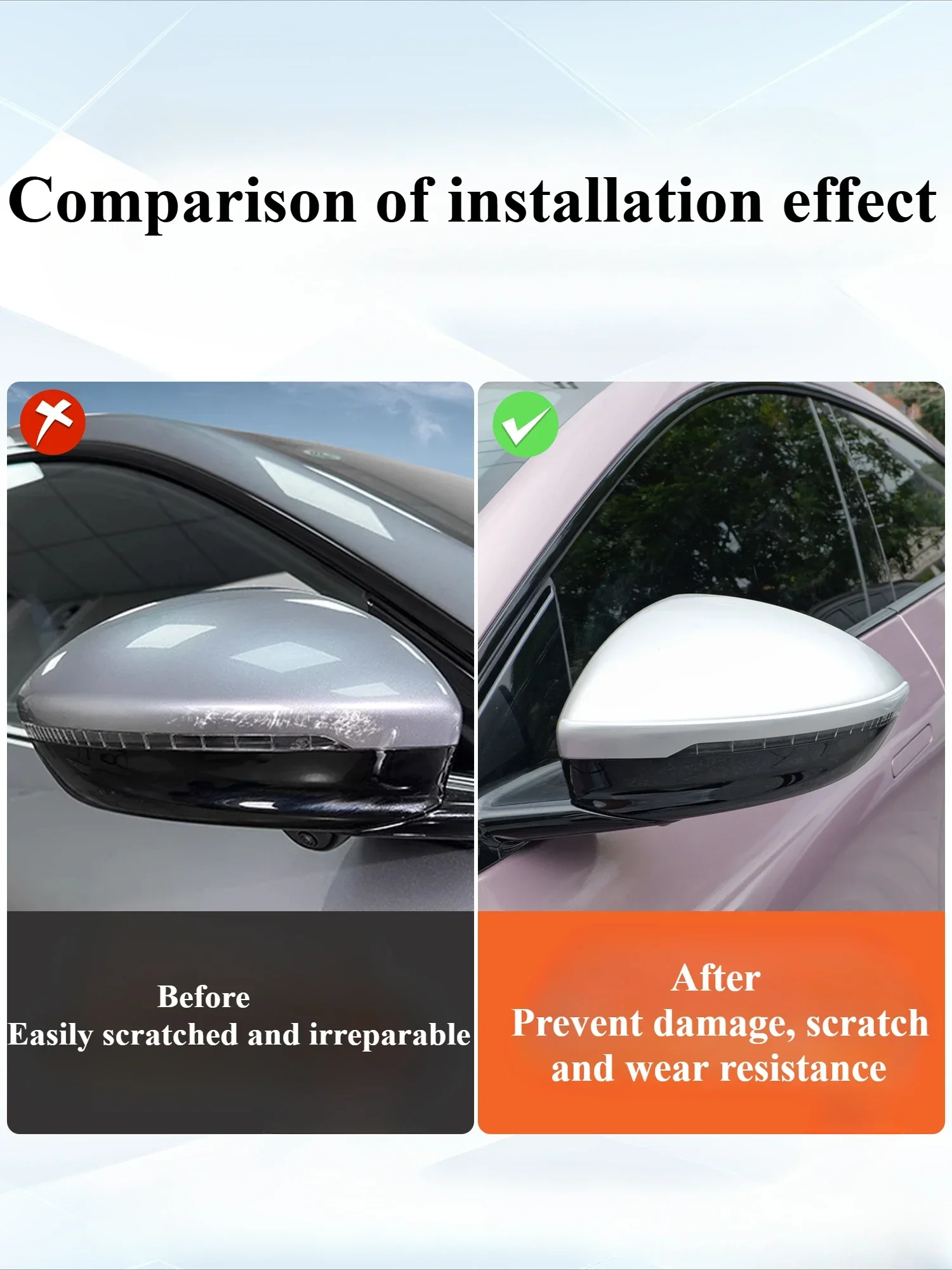 Rearview Mirror & Door Anti-Collision Strips for Xpeng G6-Anti-Scratch Body Protection, Car Accessories