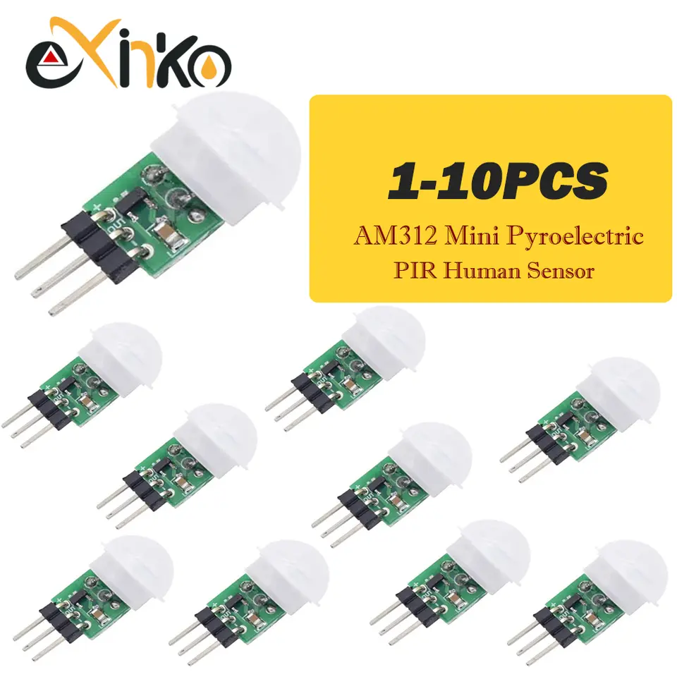 1-10pcs AM312 Mini Pyroelectric PIR Human Sensor Module PIR Infrared IR Sensor Body Manual Motion Infrared IR Detector image 1