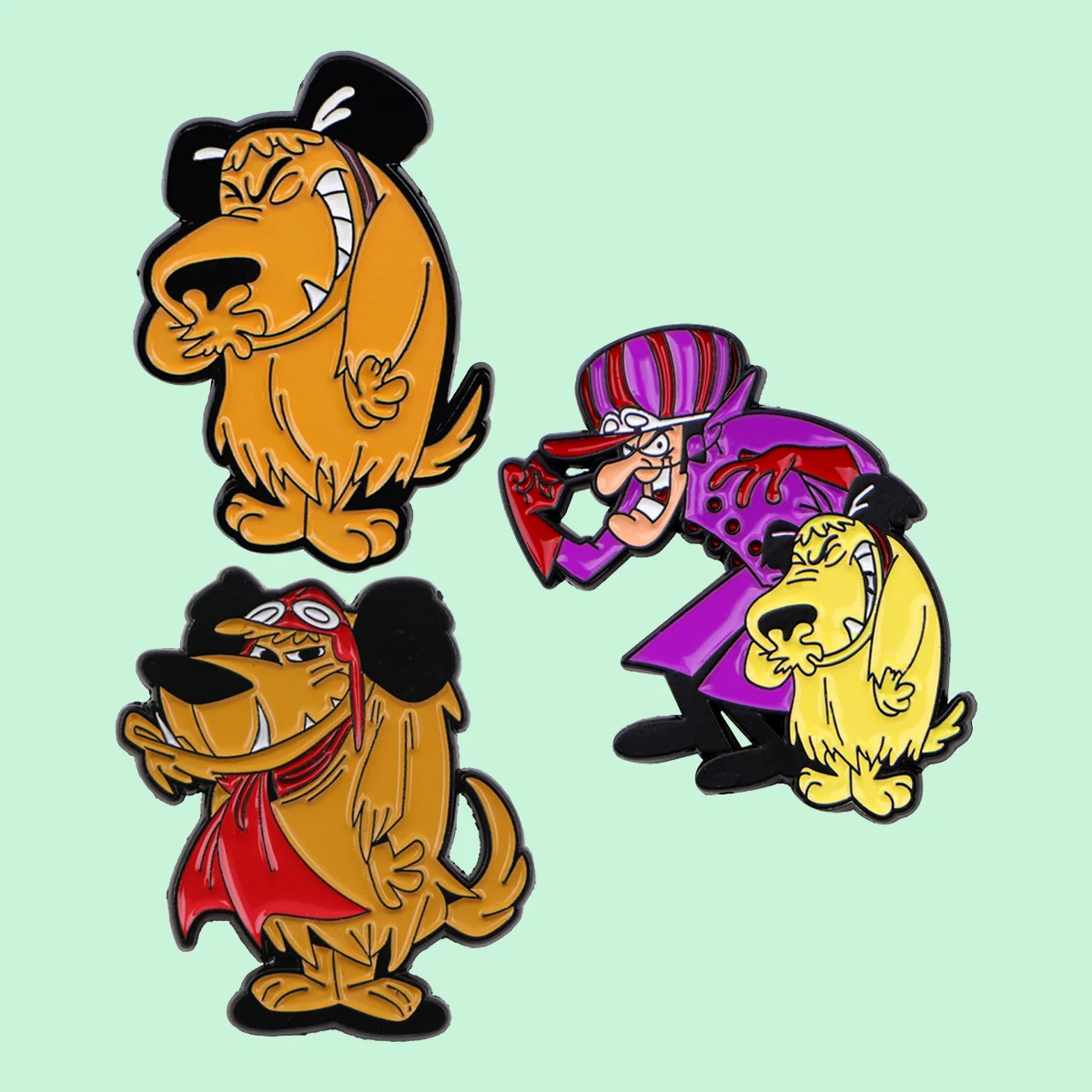 3 teile/satz Komische Hund Emaille Pins Metall Cartoon Brosche Rucksack Kragen Revers Abzeichen Männer Frauen Mode Schmuck Sammlung Geschenk – Detail 6