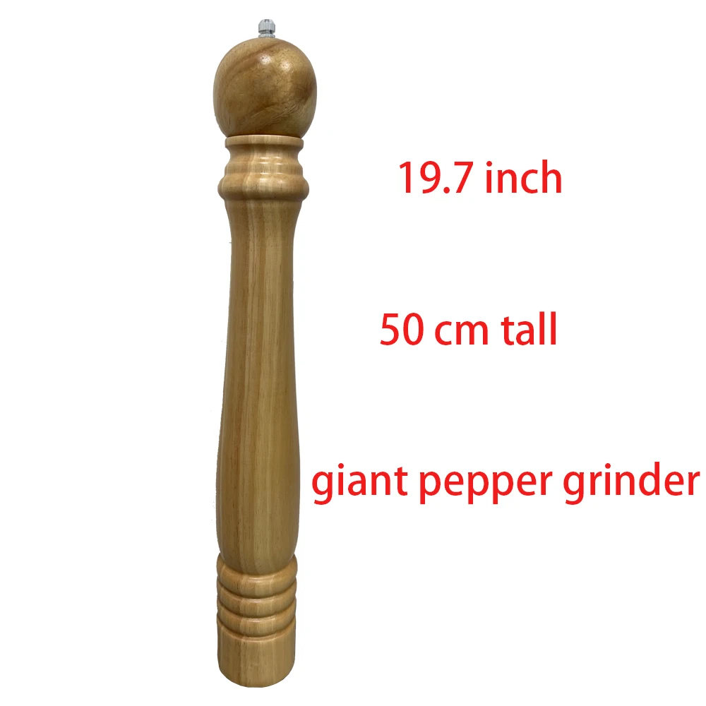 GiantPepperGrinderExtraLargePepperMillManual50cmTall20BigSaltPeppermillStainless