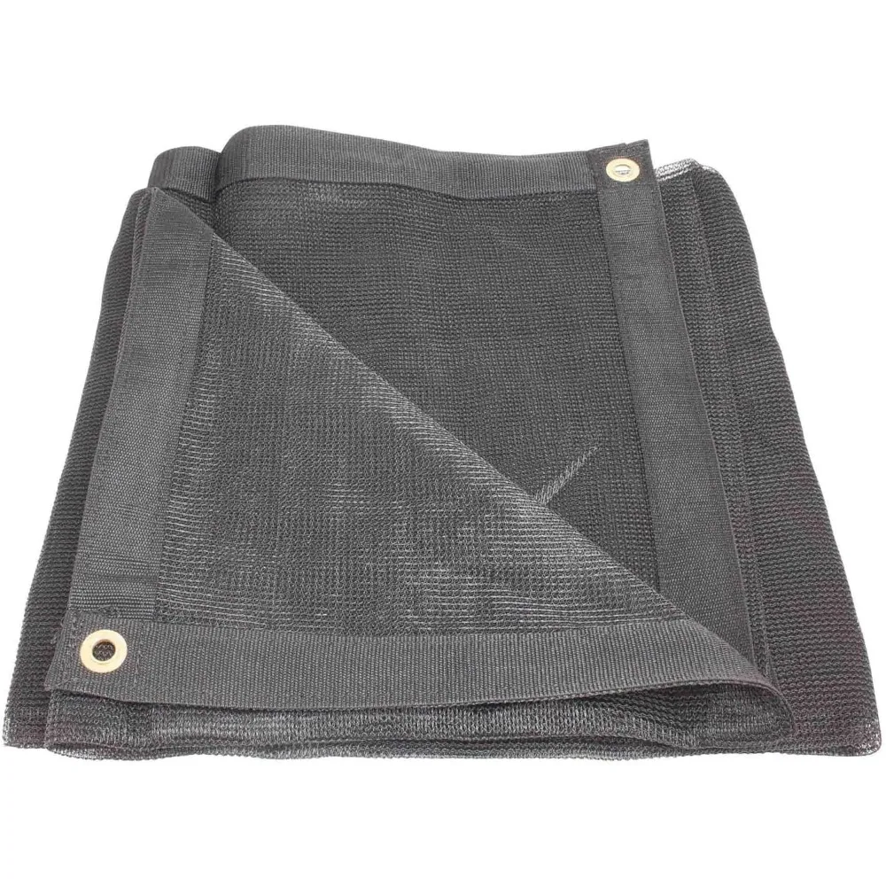 10'x22' Black 70% Shade Mesh Tarp for Outdoor w/Grommets - 6 Oz Extra Durable Heavy Duty Mesh Tarps for Dump Truck, Rolloff Tru