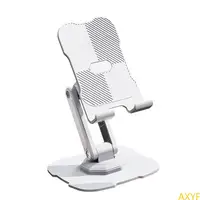 Tabletop Phone Stand Height Adjustable Rotating Cellphone Cradle Desk Tablet Holder Mount Foldable for Video