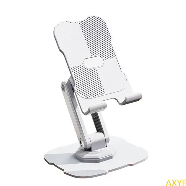 Tabletop Phone Stand Height Adjustable Rotating Cellphone Cradle Desk Tablet Holder Mount Foldable for Video