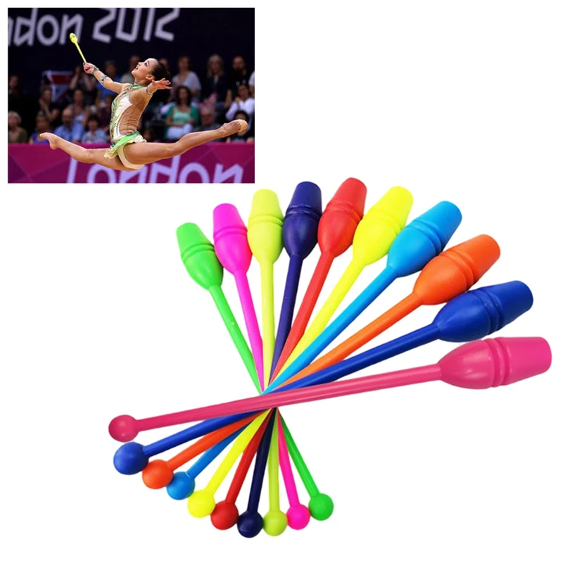 

1PC Rhythmic Gymnastics Bar 38CM gymnastics stick fitness gymnastics stick plastic adult children's competition plastic training