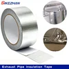 Exhaust Pipe Insulation Tape Exhaust Heat Tape Manifold Downpipe High Temperature Bandage Tape Aluminum Foil Wrap 2