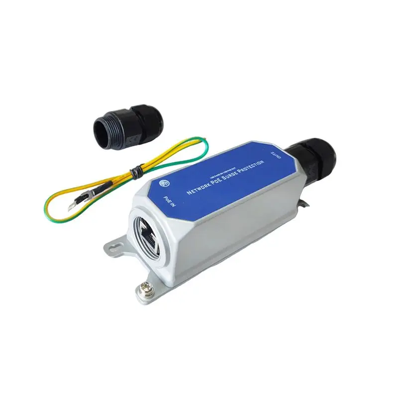 핫세일 멀티기가비트 실외 POE 서지 보호기 방수 IP67 10KV SPD 낙뢰 보호 어레스터 2.5G