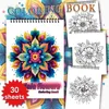 Spiral Coloring book -30 Sheets adult coloring book, 11.2 x 8.3 inches, 100g thick paper, drawing book, homecoming holiday gift 2