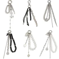 2025 nouvelle perle perles chaîne porte-clés Ccb pêche coeur perle sac chaîne pendentif bijoux accessoires usage quotidien porte-clés cadeaux 6