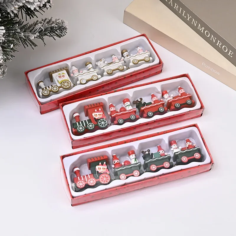 Festive Wooden Christmas Train Ornament - Creative Holiday Decor and Gifts