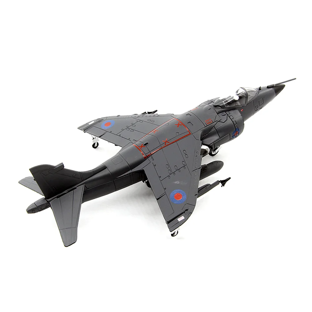 1:72 Malvinas War Harrier Jump Fighter Jet Plane Diecast Metal Airplane Aircraft Ornament Model Boy Birthday Toy Gift