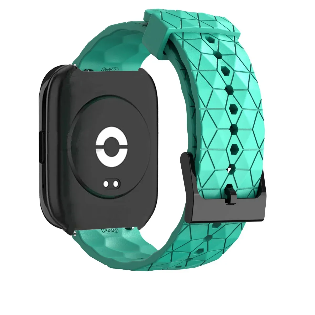 Silicone Sports Band with Soccer Print for Smartwatch Replacement Strap