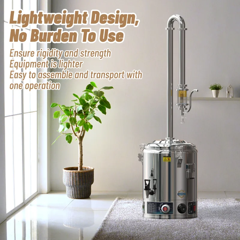 HOOLOO SIX15/25/50 Series Distiller Hydrosol & Essential Oil Distiller Essential Oil Extractor Tower Distillation kit