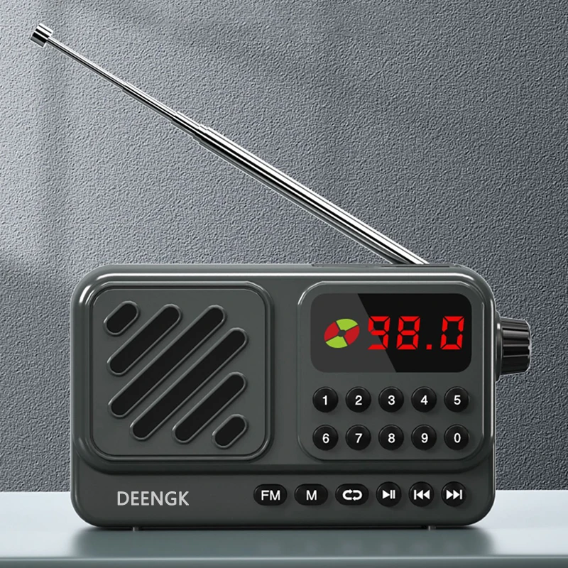 DEENGKRadiosRadiofortheelderlyportablesemiconductorsmallplayer