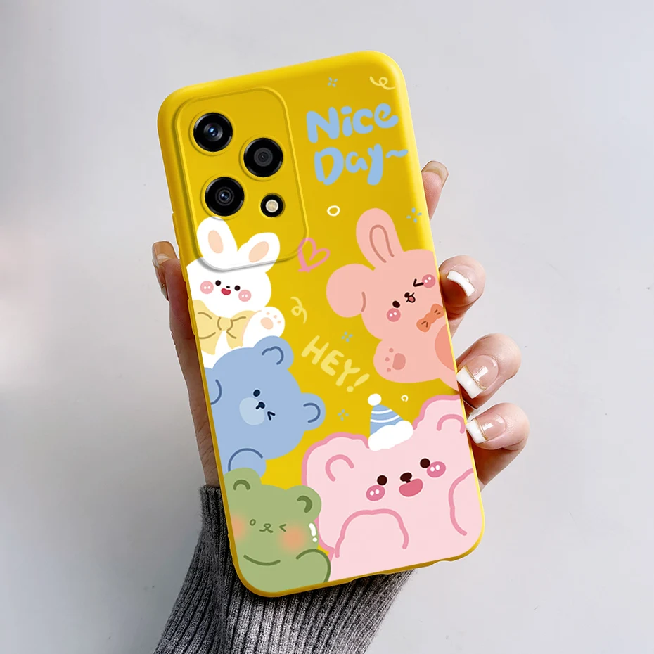 Cute Bear Cartoon Frog TPU Soft Silicone Phone Case Cover