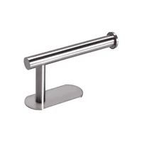 Stainless Steel Paper Towel Holder Adhesive Toilet Roll Paper Holder No Hole Punch Kitchen Bathroom Toilet Lengthen Storage Rack 5