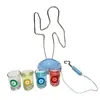 Drinking Game with Wire Man Adults Buzz Wire Game Buzz Wire Drinking Game Kit with 4 Shot Glasses for Adults Family Bachelorette 5