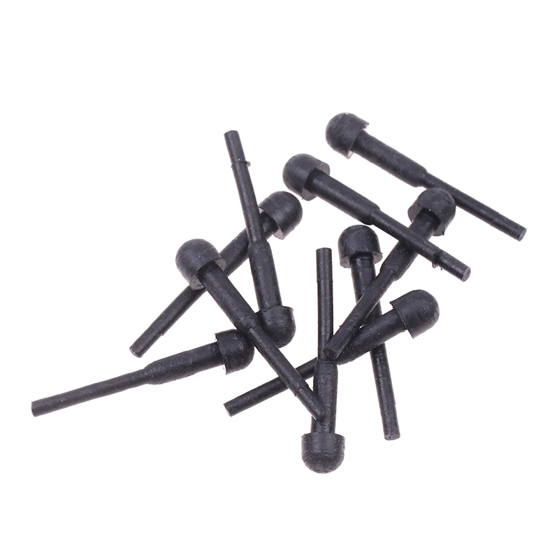 Scissors Noise Eliminator 10pcs Replacement Rubber Bumper silencer Hair Scissors Barber Shears Stopper Black