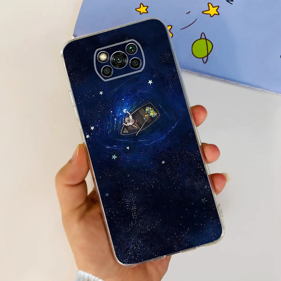 Cute Painted Soft Silicone TPU Bumper Phone Back Cover