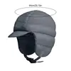 Down Hats For Men Warm Ski Down Earflap Hats Ultra Lightweight Waterproof Windproof Fleece Warm Beanie Hat