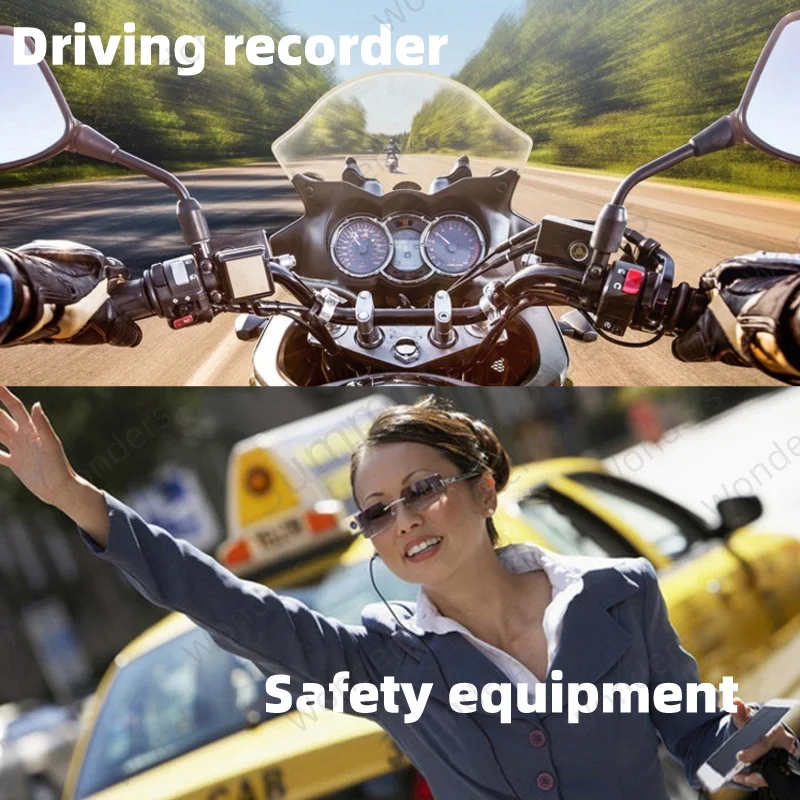 Glasses Camera HD Glasses Camera Smart USB Video Recorder on Glasses Legs Built-in Microphone support Android phones