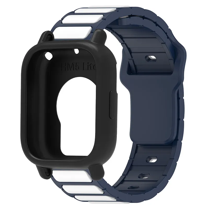 Silicone Protective Case and Strap for Smartwatch - Hollow Out Design