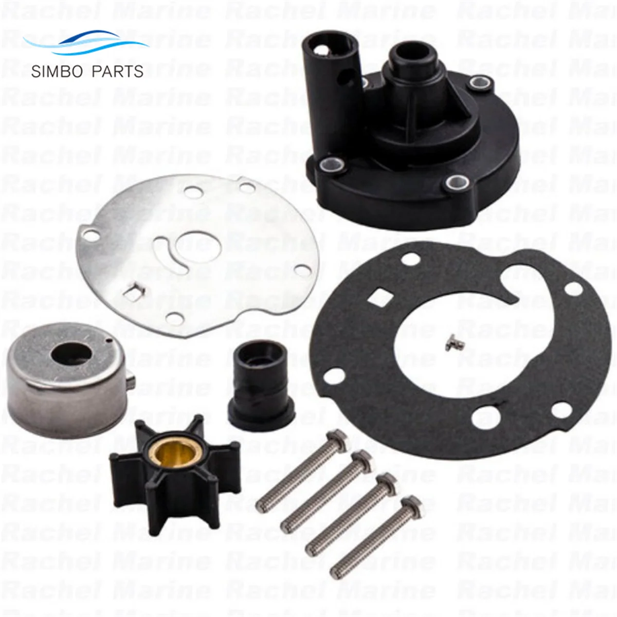 0763758 Water Pump Impeller Kit For Johnson Evirude 6 HP Outboard Motors 763758 778166 0379771 0389228 0382797 0778166 0391391