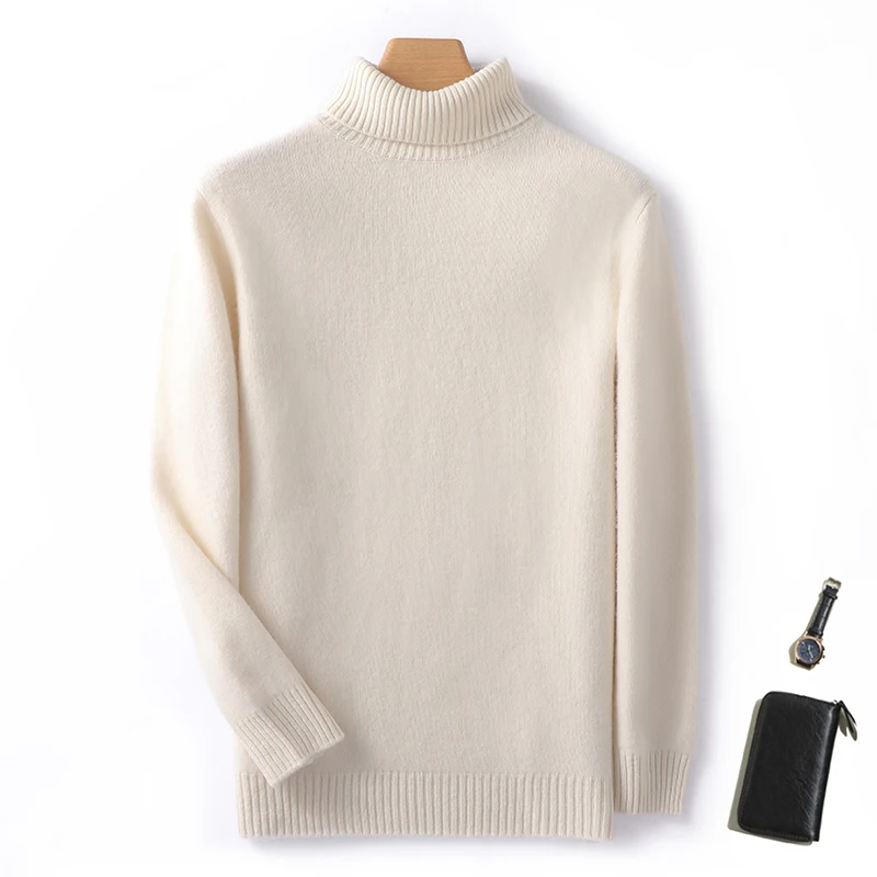 가을 겨울용 100% 캐시미어로 만든 남성용 터틀넥 니트 스웨터 가을 겨울용 100% 캐시미어로 만든 남성용 터틀넥 니트 스웨터