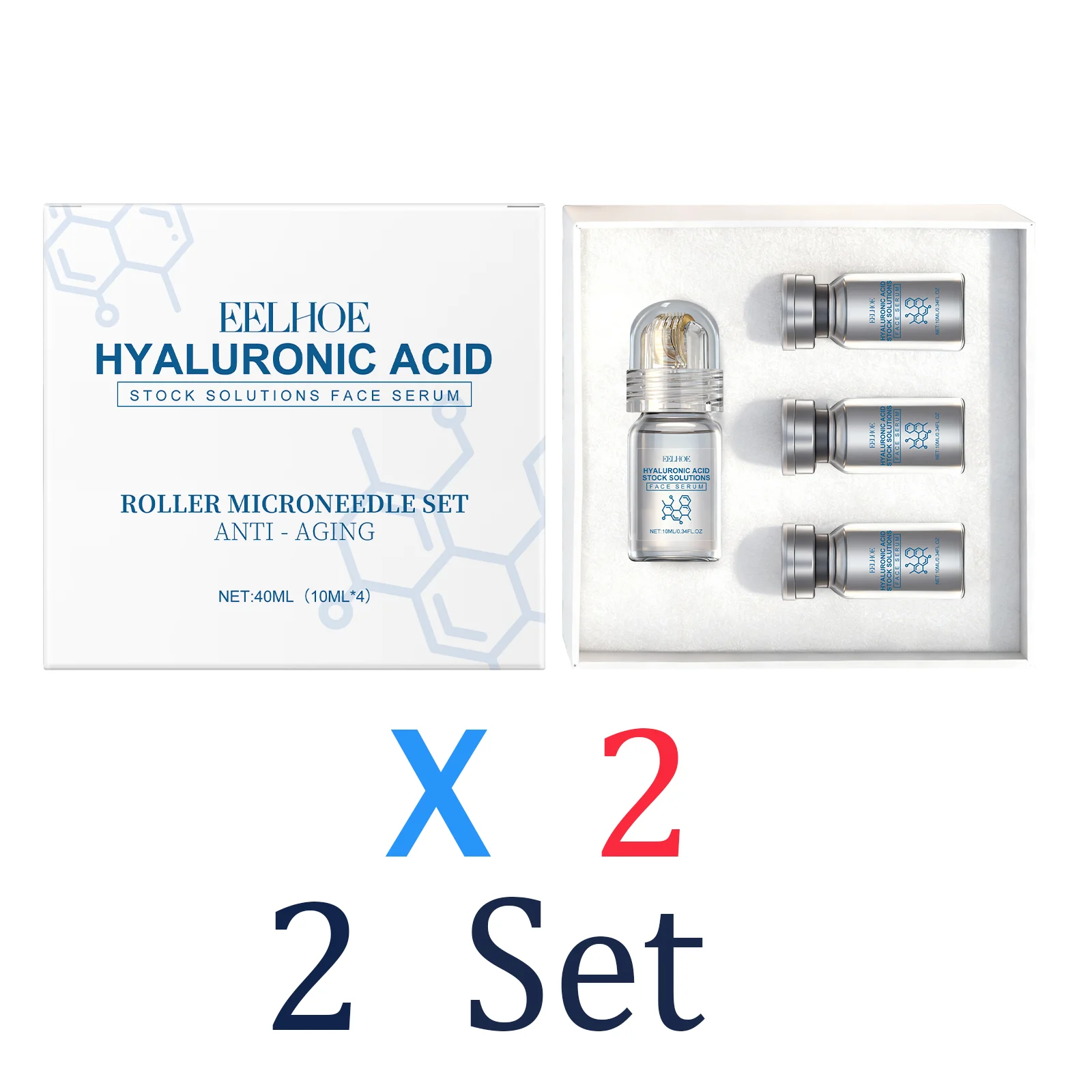 Enhanced Niacinamide Microneedle Facial Serum Kit - Moisturizing & Nourishing Winter Skincare Duo (30ml)