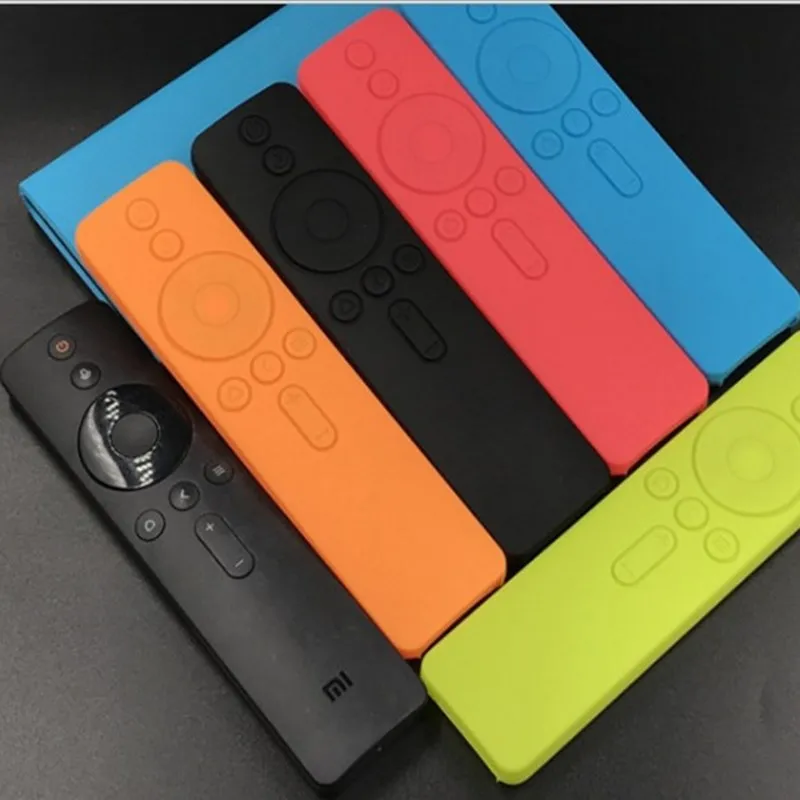Silicone Remote Control Cover for Xiaomi 4A TV Voice Buttons Version Soft Silicone Remote Control Protector Case silicone remote case silicone remote cover silicone remote sleeve remote controller cover silicone case protector