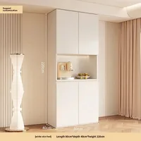 ตู้ไซด์บอร์ด, รวมกับผนัง, ห้องนั่งเล่น, ตู้เก็บของในห้องรับประทานอาหาร, ตู้ครัวสไตล์มินิมอลลิสต์ที่ทันสมัย 3