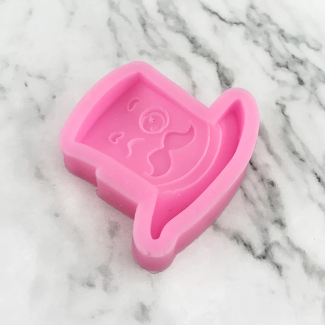 Mnyb Gentleman Kalap Szilikon Penész Szakáll Karikatúra Cukorcraft Csokoládé Készítése Torta Dekoráció Barkácsolás Gyanta Varázsa Gumi Paszta Szerszám - Image 5