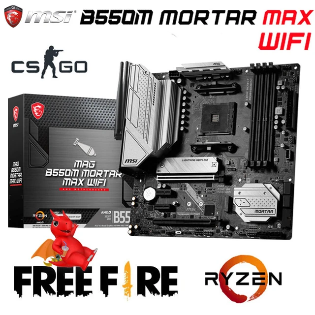 MSI MAG B550M MORTAR MAX WIFI AMD AM4 DDR4 Lightning Gen 4 M.2