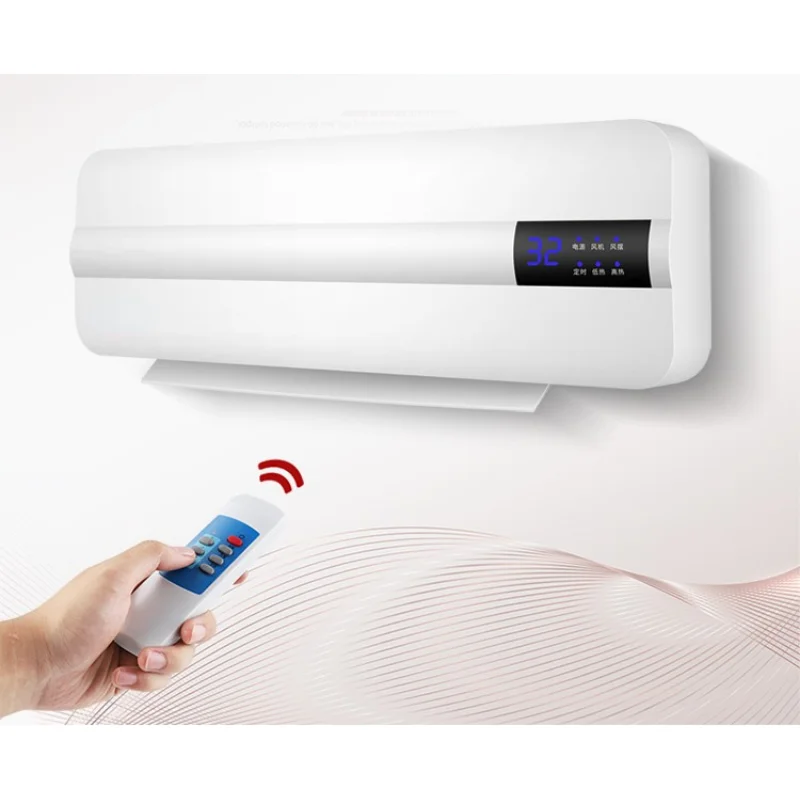 

Home Air Conditioning and Heater Fan Energy-saving Wall Air Conditioner Dormitory Timing Free Installation Remote Control