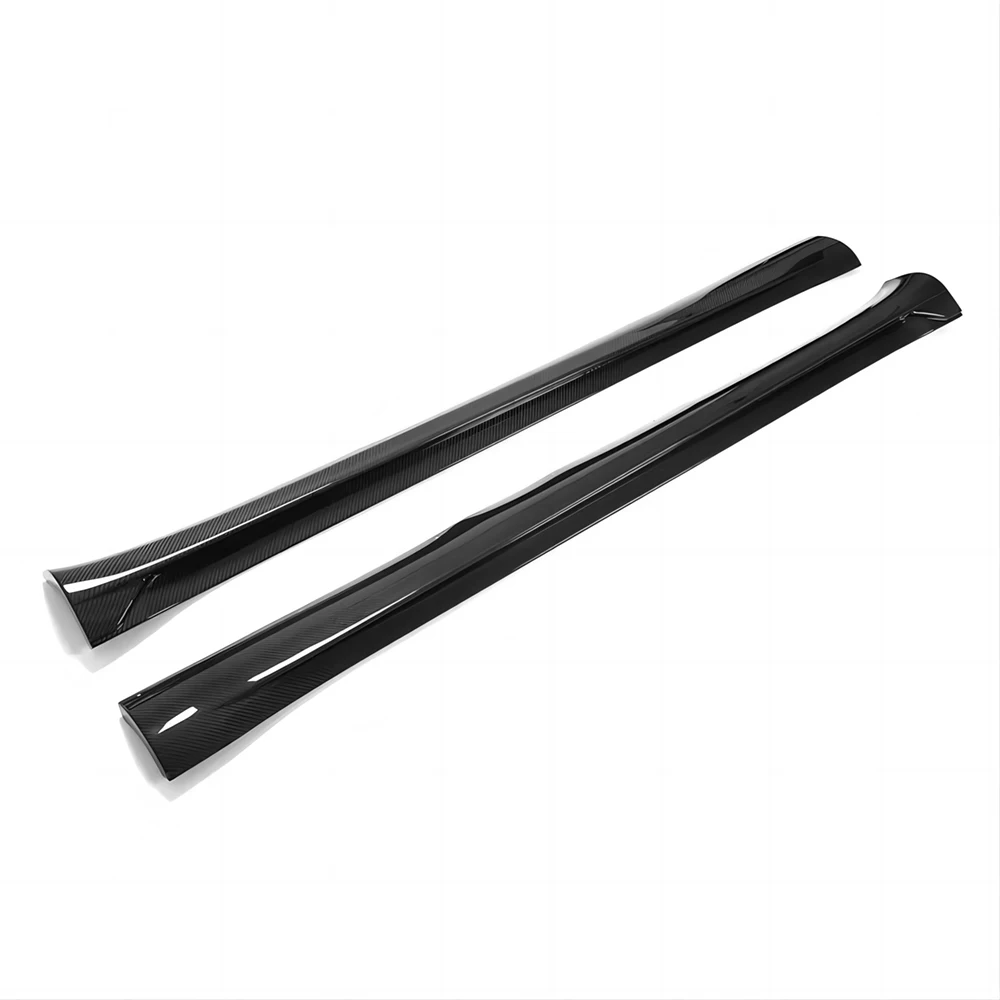 

Dry Carbon Fiber Side Skirts Extensions For Tesla 19-23 Model Y OEM Style