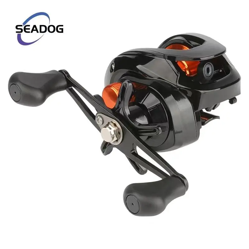 

Рыболовная катушка SEADOG для заброса, катушка с ЧПУ, катушка Matel Rocker, рыболовная катушка с передаточным отношением 6,3: 1 и резиновой рукояткой для плавной работы