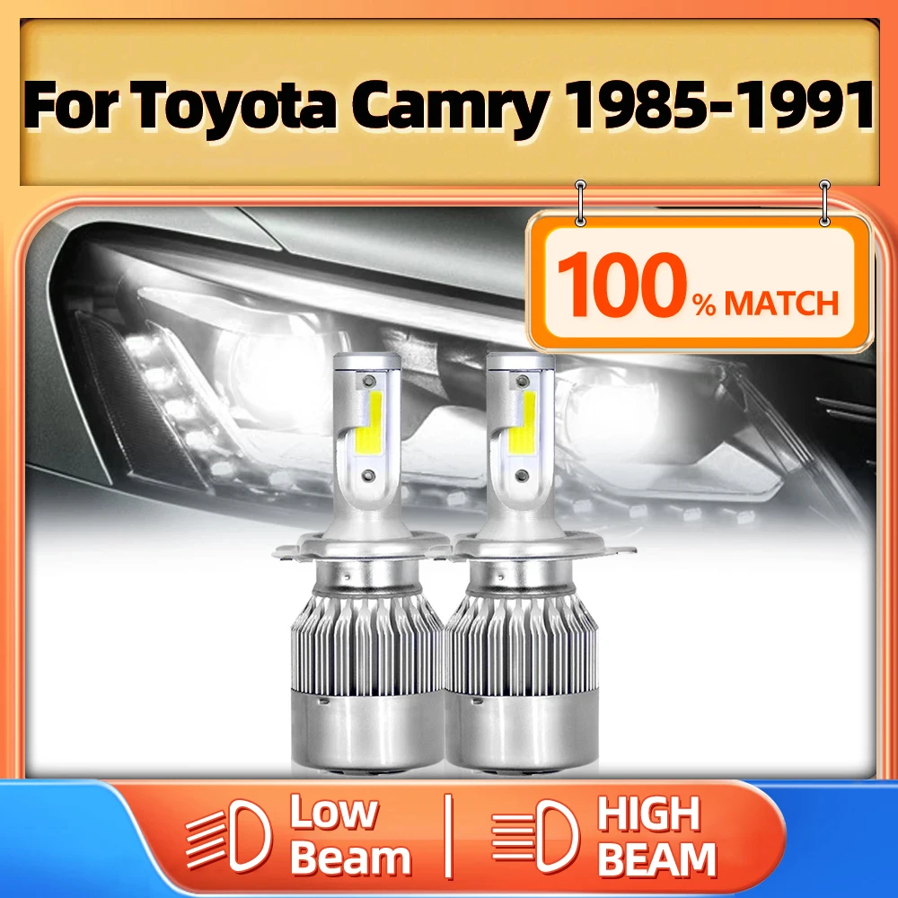 

9004 Led Light Bulbs 120W 20000LM Car Headlights High Low Beam Auto Lamps For Toyota Camry 1985 1986 1987 1988 1989 1990 1991