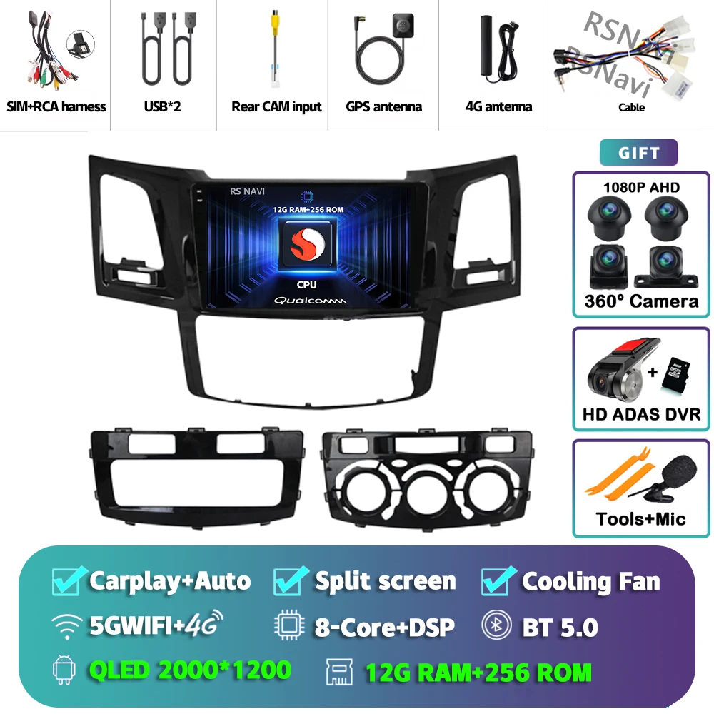 2K 12G-256G 360 DVR