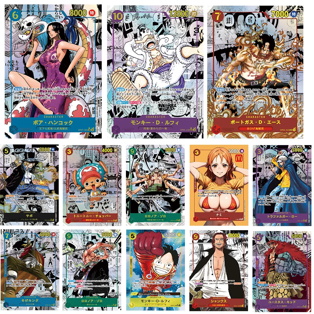 

Аниме One Piece Boa Hancock Chopper Zoro Sabo Shanks Kid Sogeking Diy Flashcard коллекционная карточка игрушка подарок на день рождения