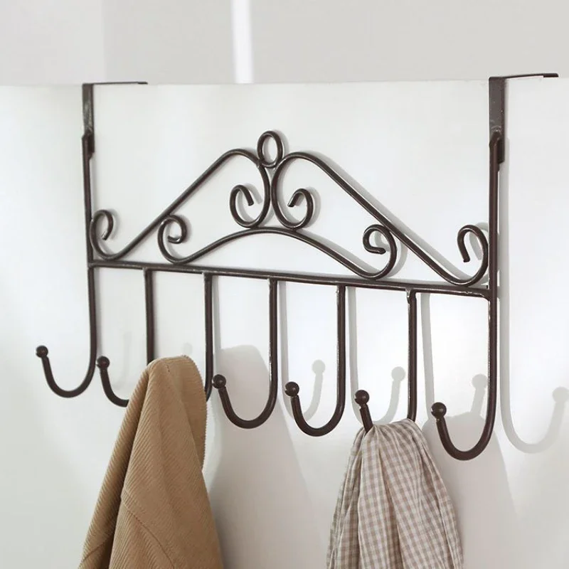 Door Behind Hook Wall Hanging Clothes Hanger Coat Hook Punch-free Bedroom Organizer Storage Accessories