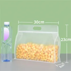Eco-Friendly Reusable Leakproof Food Storage Bag - BPA-Free PEVA Organizer (XL 30x23cm)